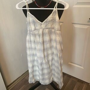 Converse Checkered White and Grey Mini Dress